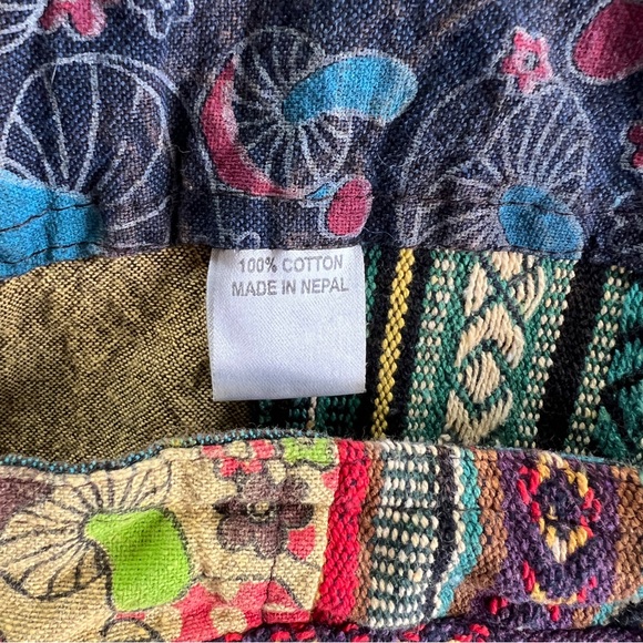 Mushroom Patchwork Jumpsuit Overalls Sz S/M - Picture 6 of 11